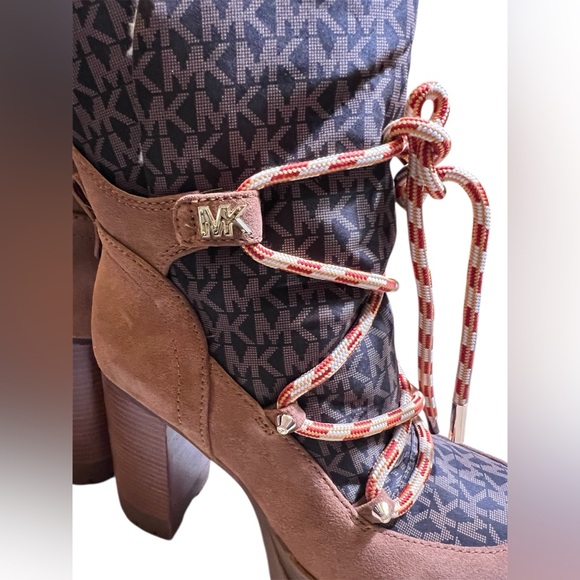 Michael Kors Culver Logo Print Platform Boot - Picture 8 of 14